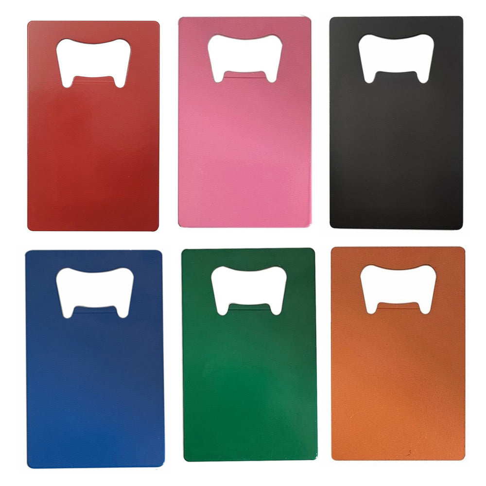 Factory Hot Sale Custom Stainless Iron Sublimation Blank Metal Flat Beer Bottle Opener With Your Design