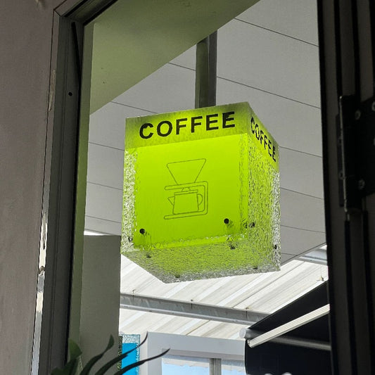 Custom Hanging Business Light Box