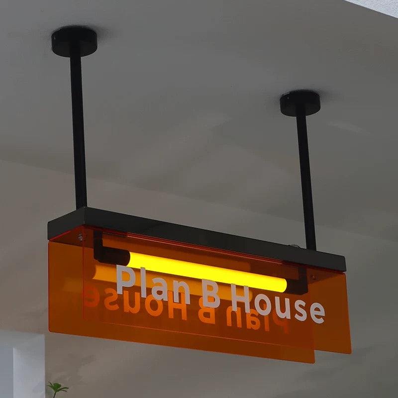 Custom Hanging Business Light Box