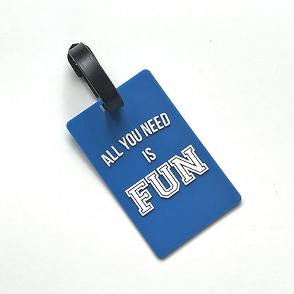 Custom 3d Soft Silicone Luggage Tag/ Rubber Bag Tag/ Pvc Blank Luggage Tag