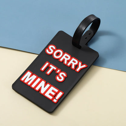 OEM Custom 3D Name Logo Soft Silicone PVC Luggage Tags Rubber Travel Luggage Tags With Plastic Buckle Boarding Cards for Bag