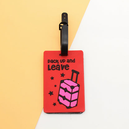 Custom 3d Soft Silicone Luggage Tag/ Rubber Bag Tag/ Pvc Blank Luggage Tag
