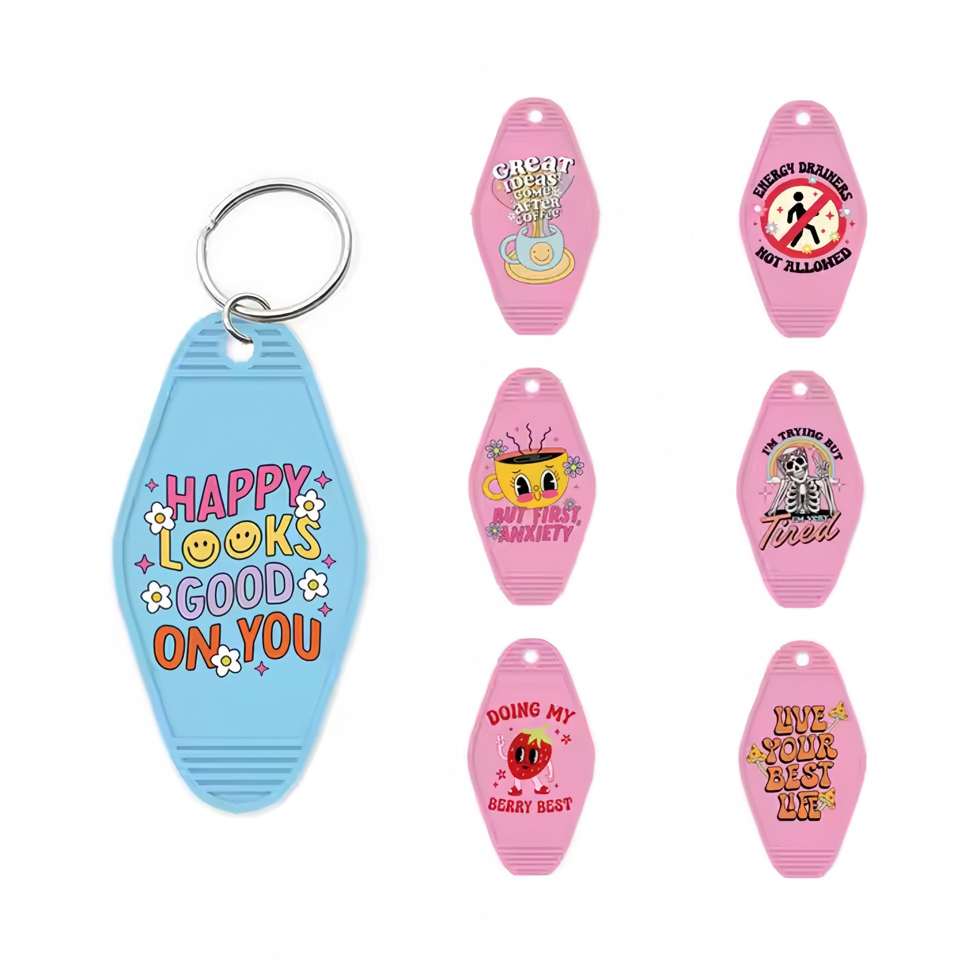 Bulk Custom Key Chain Room Keyring Tag Metal Zinc Alloy Soft Enamel Charm Wholesale Retro Motel Hotel Keychain Customized Key