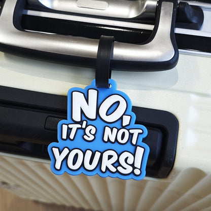 Hot Sale High Quality Fashion Design Embossed Text Travel Suitcase Custom PVC Rubber Luggage Tags for Baggage Accessories