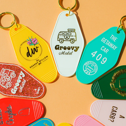 Personalised Laser Engraved Key ring | Gold Foil Keychain | Diamond Keytags Promo