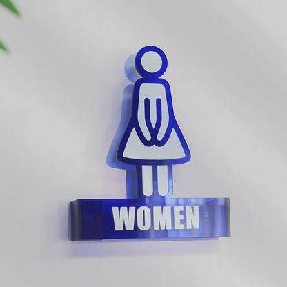 Custom Acrylic Toilet Signs & Bathroom Signs