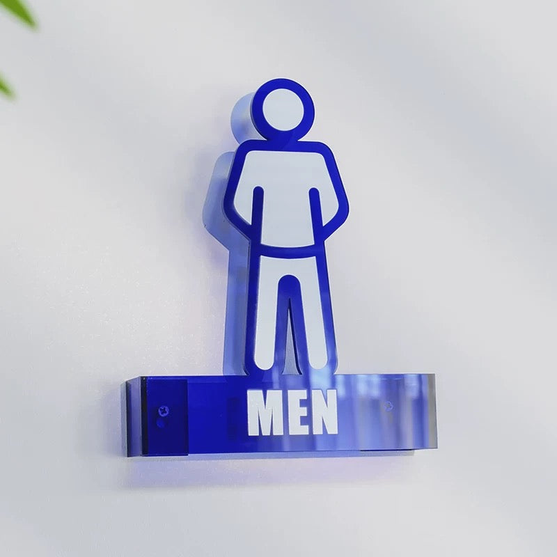Custom Acrylic Toilet Signs & Bathroom Signs