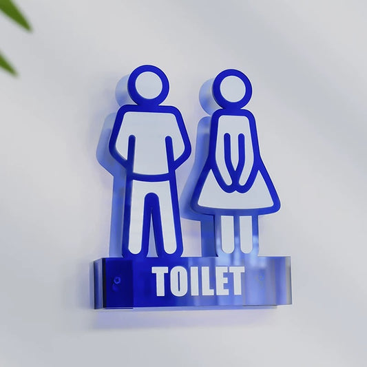 Custom Acrylic Toilet Signs & Bathroom Signs