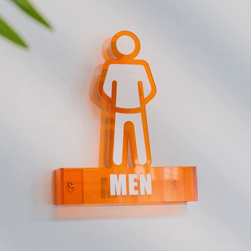 Custom Acrylic Toilet Signs & Bathroom Signs