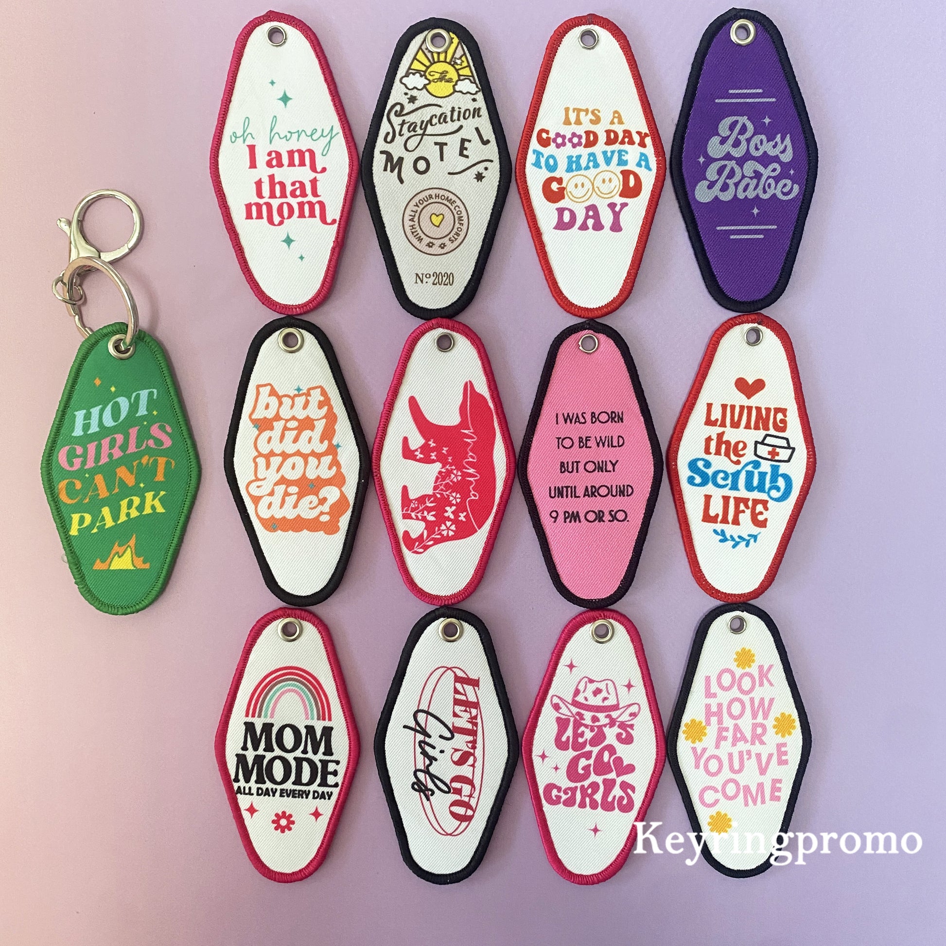 Retro Motel Room Key Ring Tag Enamel Hotel Keychain Custom Brand Antique Metal Custom Embossed Vintage Custom Logo