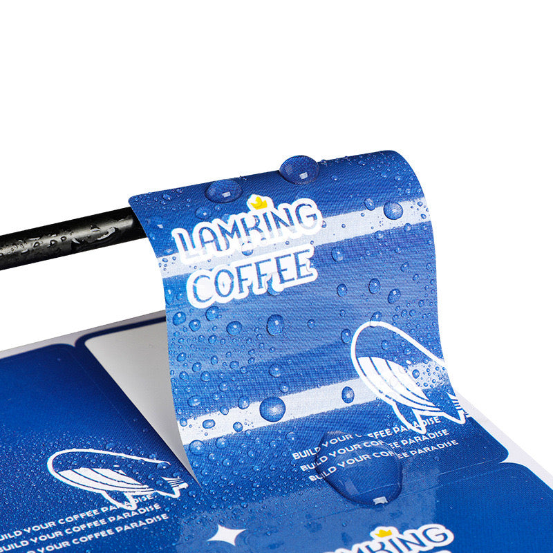 Custom Logo Label Sticker Roll Durable Waterproof UV Printed PVC Vinyl Curved Surfaces Excellent Adhesion Business Personal Use