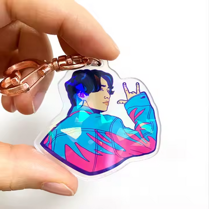 Best Selling Acrylic Transparent Various Shapes Keychain