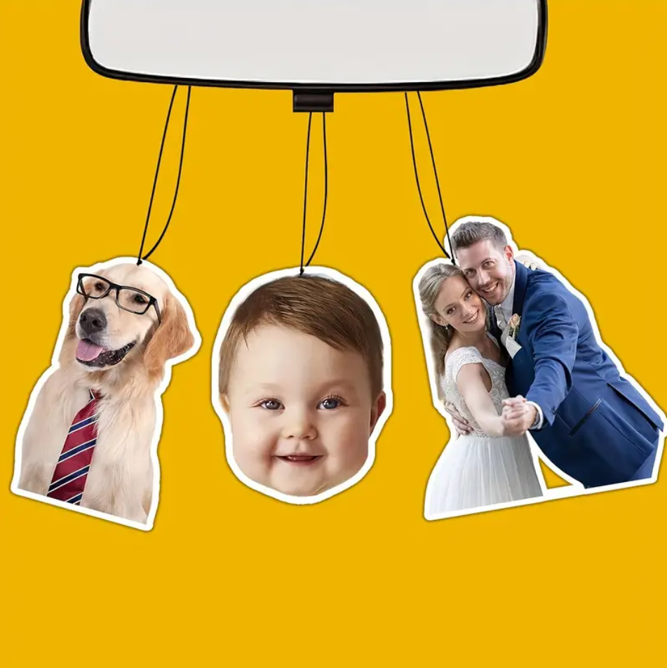 CustomizedAirFreshenerswithPictures_PersonalizedPhotoAirFreshenersforCars_Double-SidedAirFreshenersforBedroom_Bathroom_WardrobeHangingDecorations