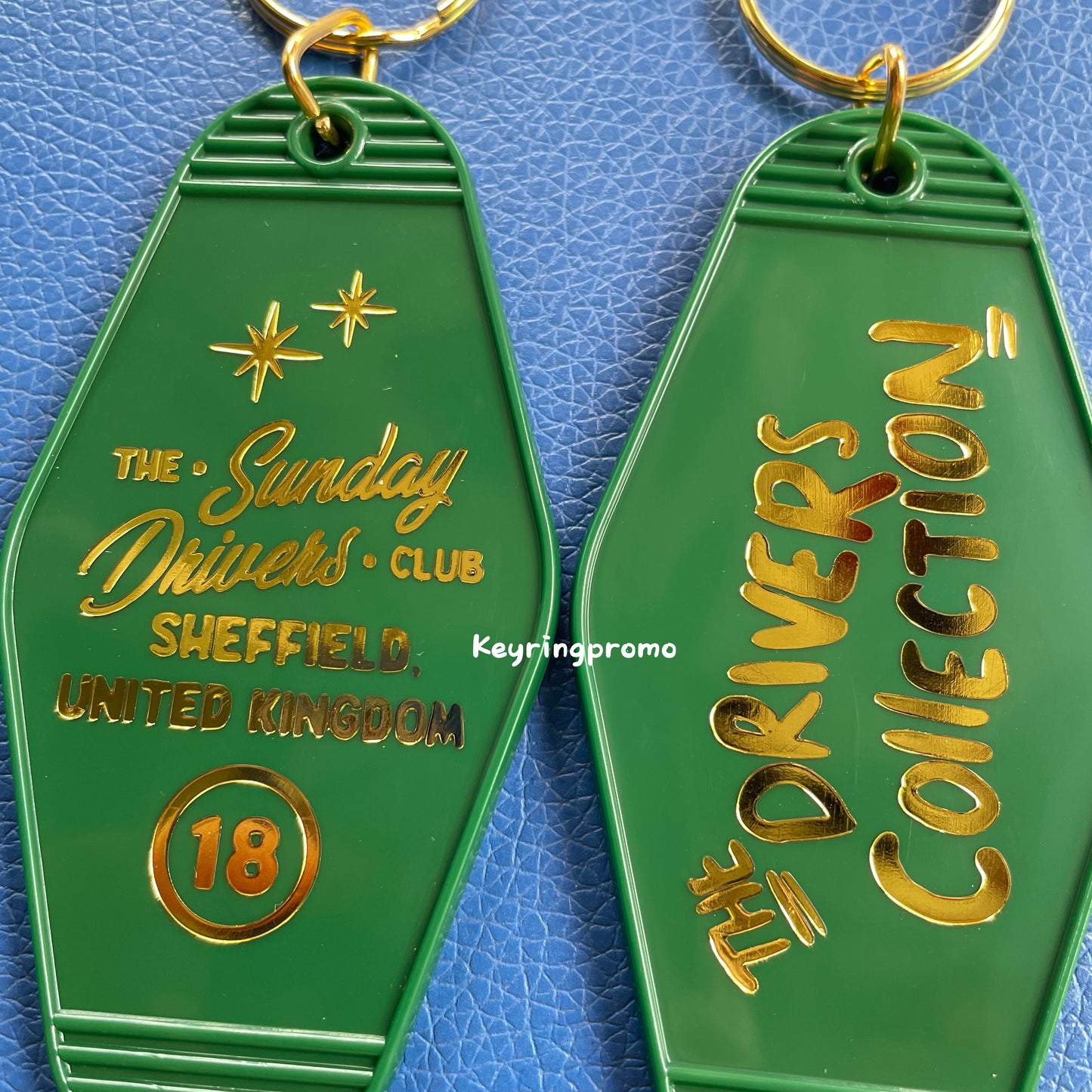 Personalised Laser Engraved Key ring | Gold Foil Keychain | Diamond Keytags Promo