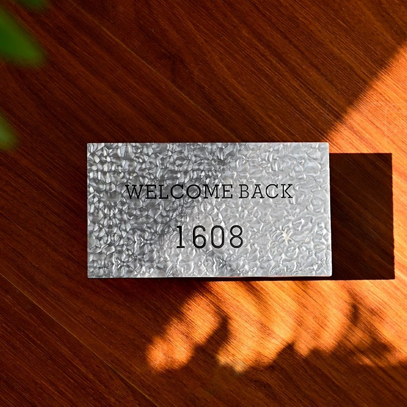Custom Metal Wave House Sign