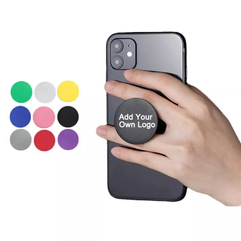 Advertising Gift Promotion Bendable Pvc Silicone Phone Card Holder Cell Phone Sticker Card Holder With Custom Printed Logo