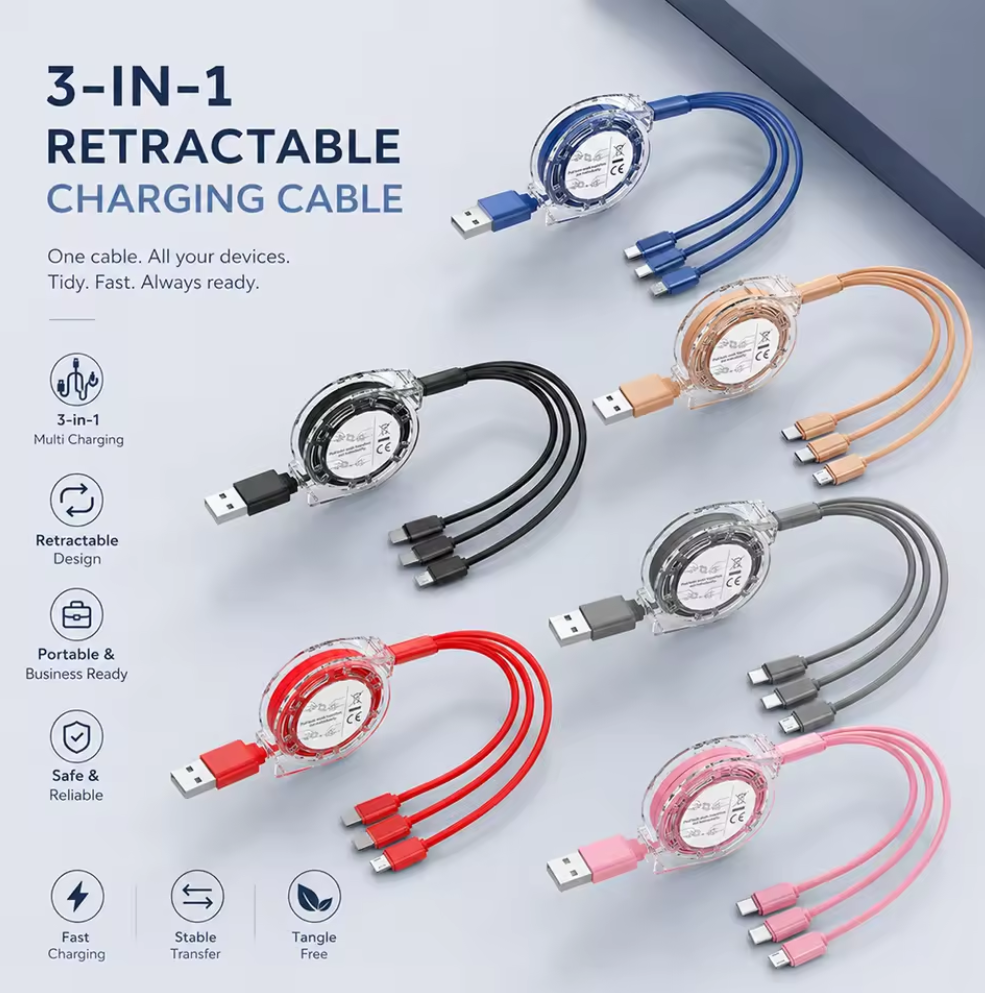 Custom 3 in 1 Charging Cable
