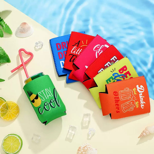 Custom Printing 12oz Neoprene Can Cooler 3mm Drink Beer Bottle Sleeve Holder Insulated Cooler for Can