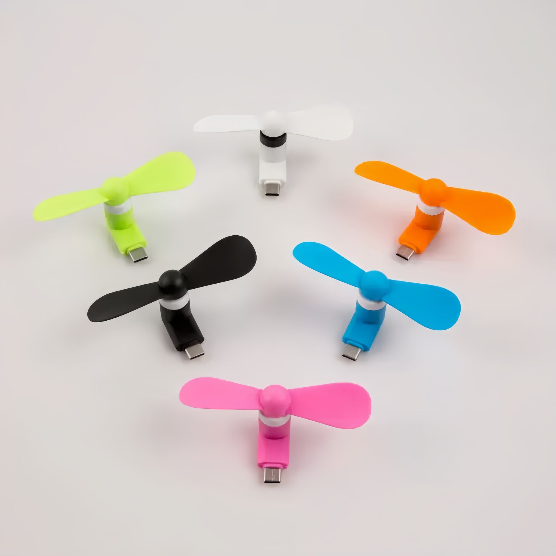 Mini Travel Fan For Smartphone - Plug-in Mobile Phone Accessory, Ultra-Quiet, Pocket-Sized Cooling, Compatible With Iphone & Android