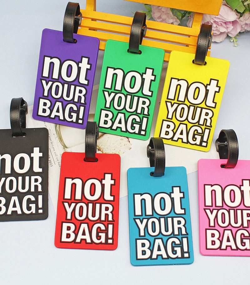 Personalized Bulk Custom Logo Name Bag Travel Accessories Sublimation Print Blank Plastic Loop Strap Silicone PVC Luggage Tag