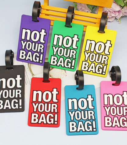 Personalized Bulk Custom Logo Name Bag Travel Accessories Sublimation Print Blank Plastic Loop Strap Silicone PVC Luggage Tag