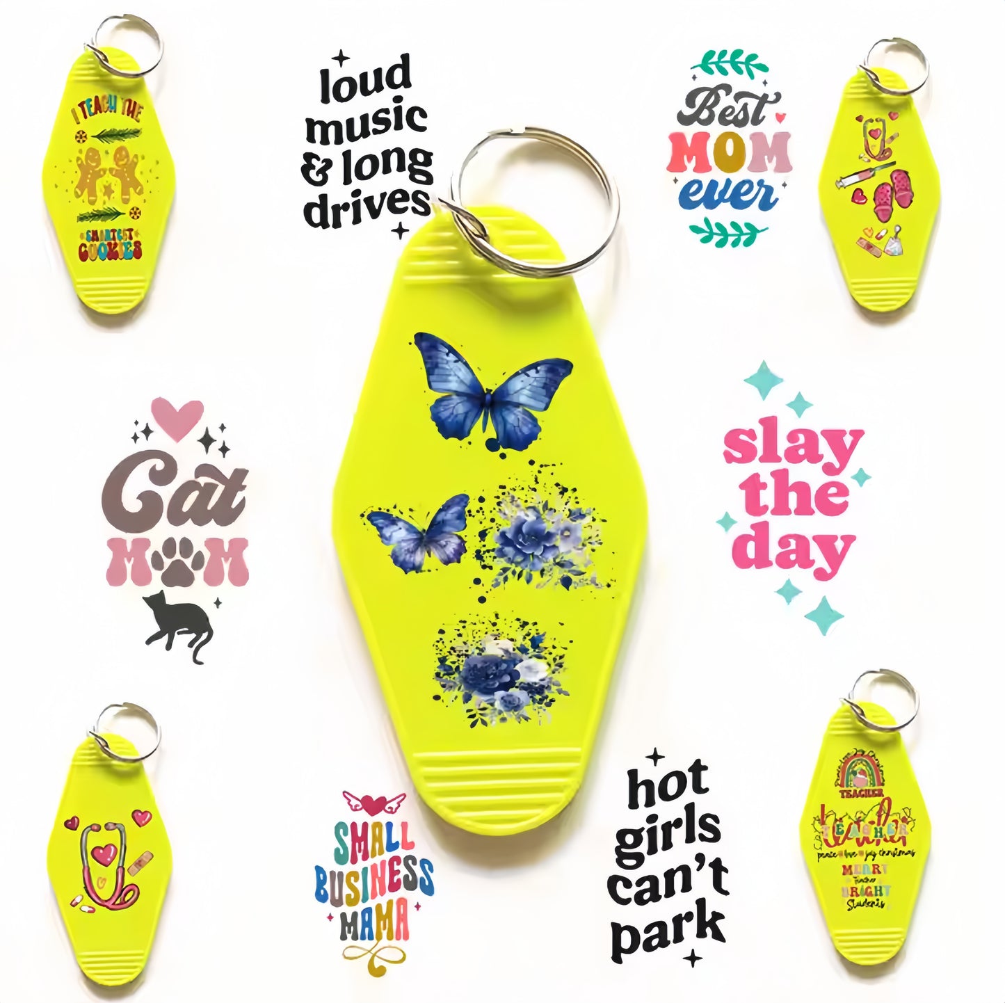 HighQualityRetroBlanksMotelKeychainCustomFashionalMotelKeyTagCustomizedDesignDoubleSidesPrintingHotelKeychain