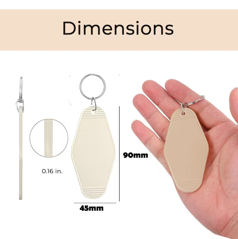 HousePlantAppreciationSocietyMotelKeychainWatertheplantscarkeyring
