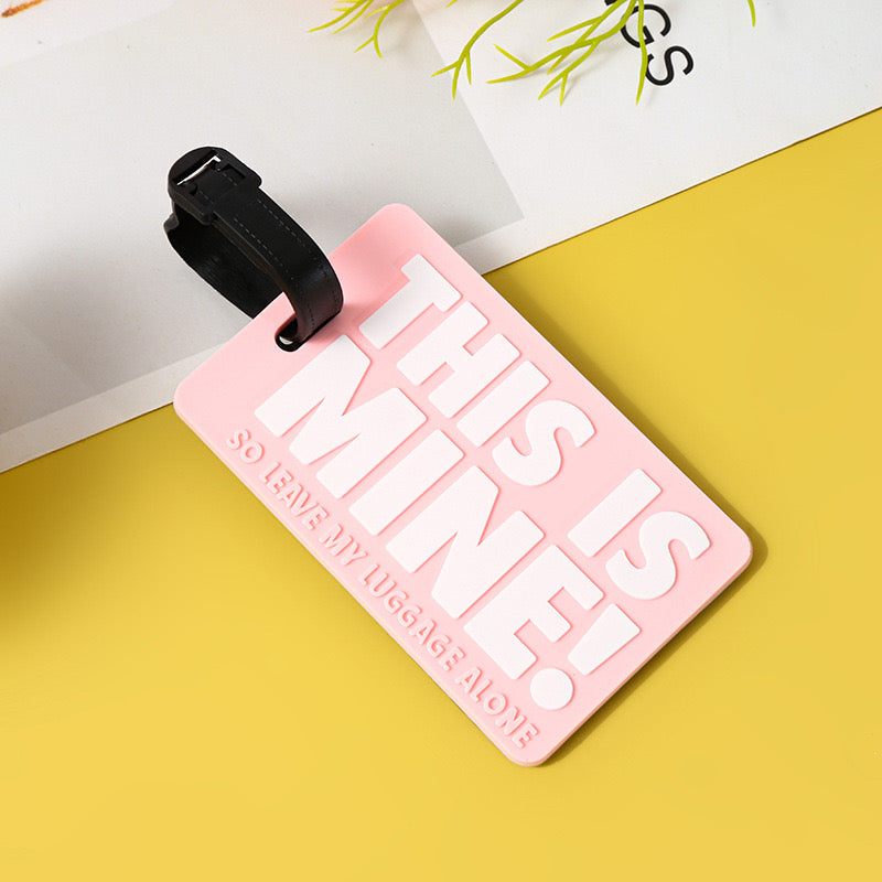 Custom Travel Luggage Tag Silicone and Baggage Identification Labels ID Silicone Tag for Bag Suitcase Name Sticker