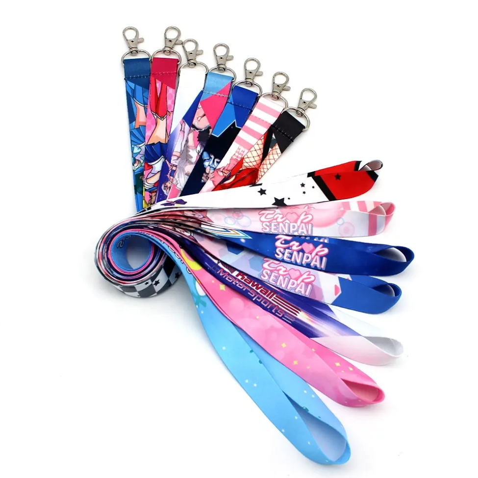 Hot Sale High Quality Custom Lanyard Nylon Lanyards Silk Screen Printing Lanyards With Logo Custom