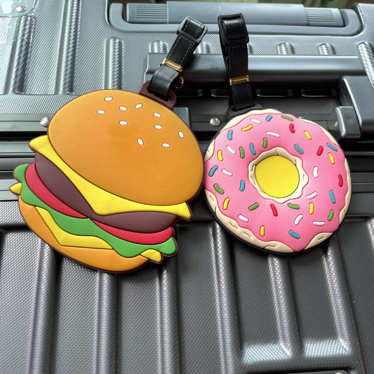 Hot Sale High Quality Fashion Design Embossed Text Travel Suitcase Custom PVC Rubber Luggage Tags for Baggage Accessories