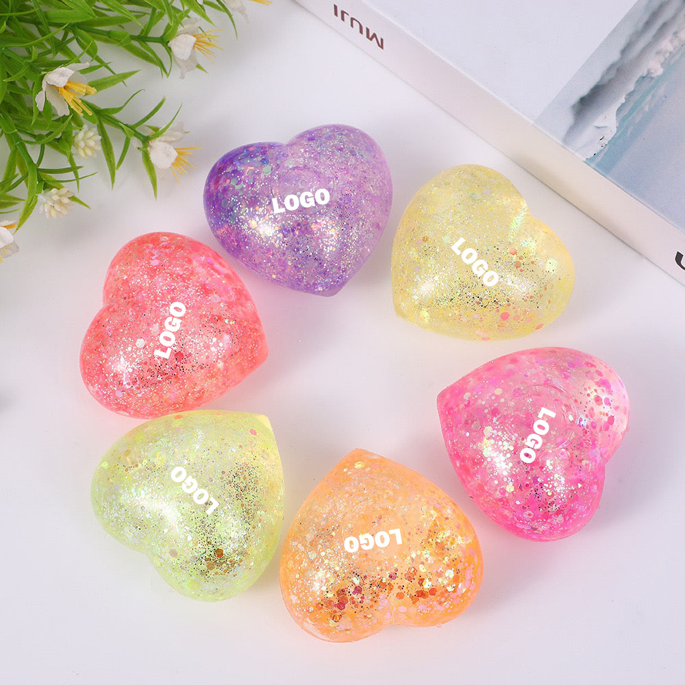 Hot Selling Bulk Custom PU Anti Stress Balls with logo Personalized Squish Stress Toys Ball for Promotional Gift for Adults