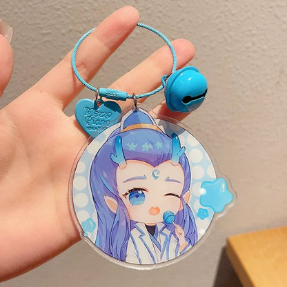 Cute Nezha 2 Witch Boy Naohai Movie Decoration Small Acrylic Keychain Pendant for School Bag Perfect Gift