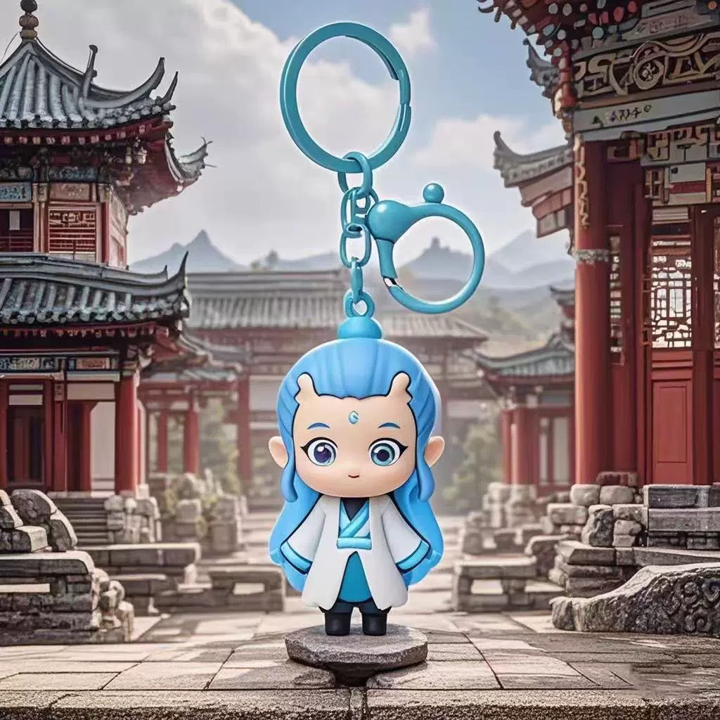 Nezha 2 magic children make sea Nezha around cute movie decoration schoolbag pendant acrylic keychain small gift