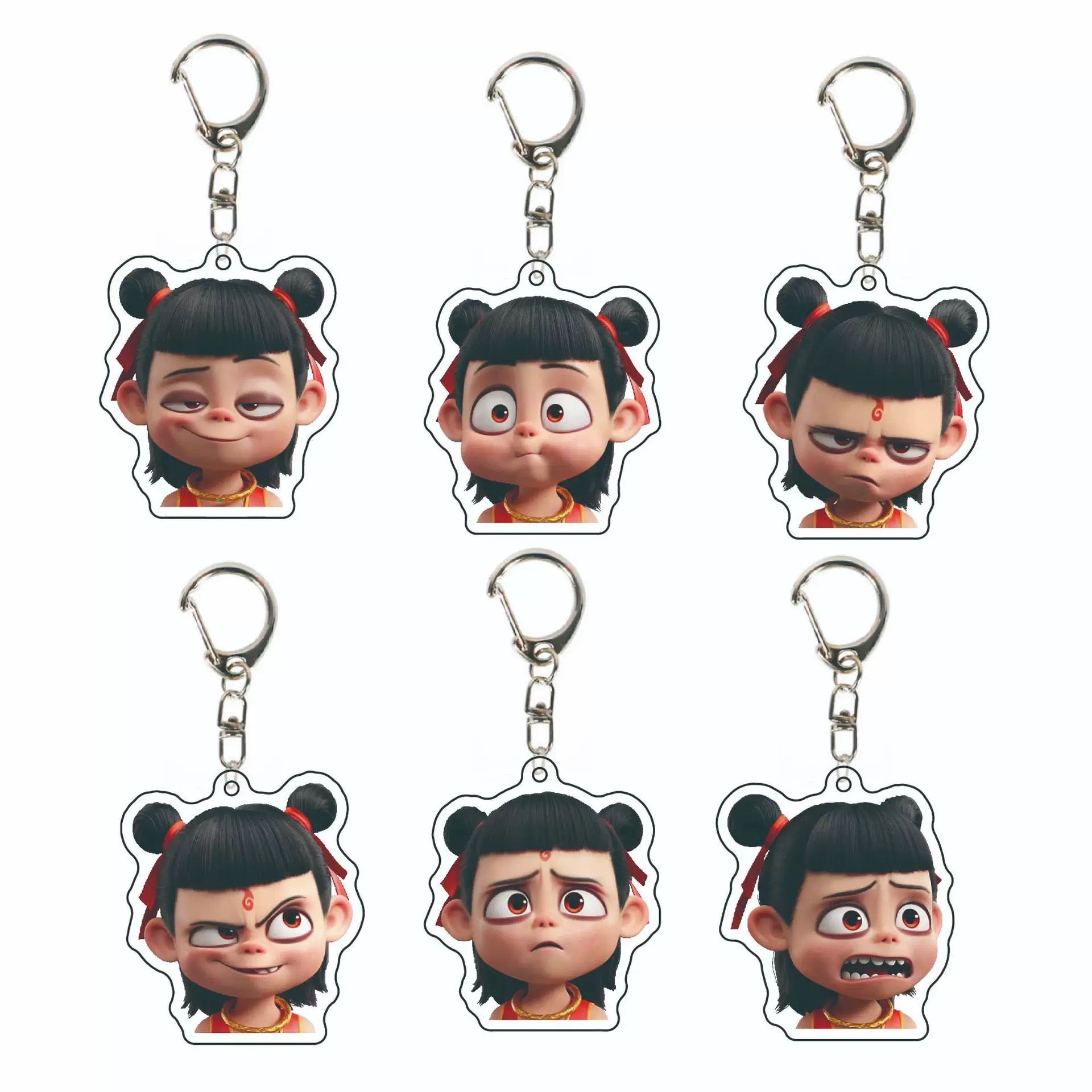 Customized Nezha The Magic Child of the Sea Little Nezha Plush Toy Pendant Doll Bag Hanging Decoration Doll Keychain