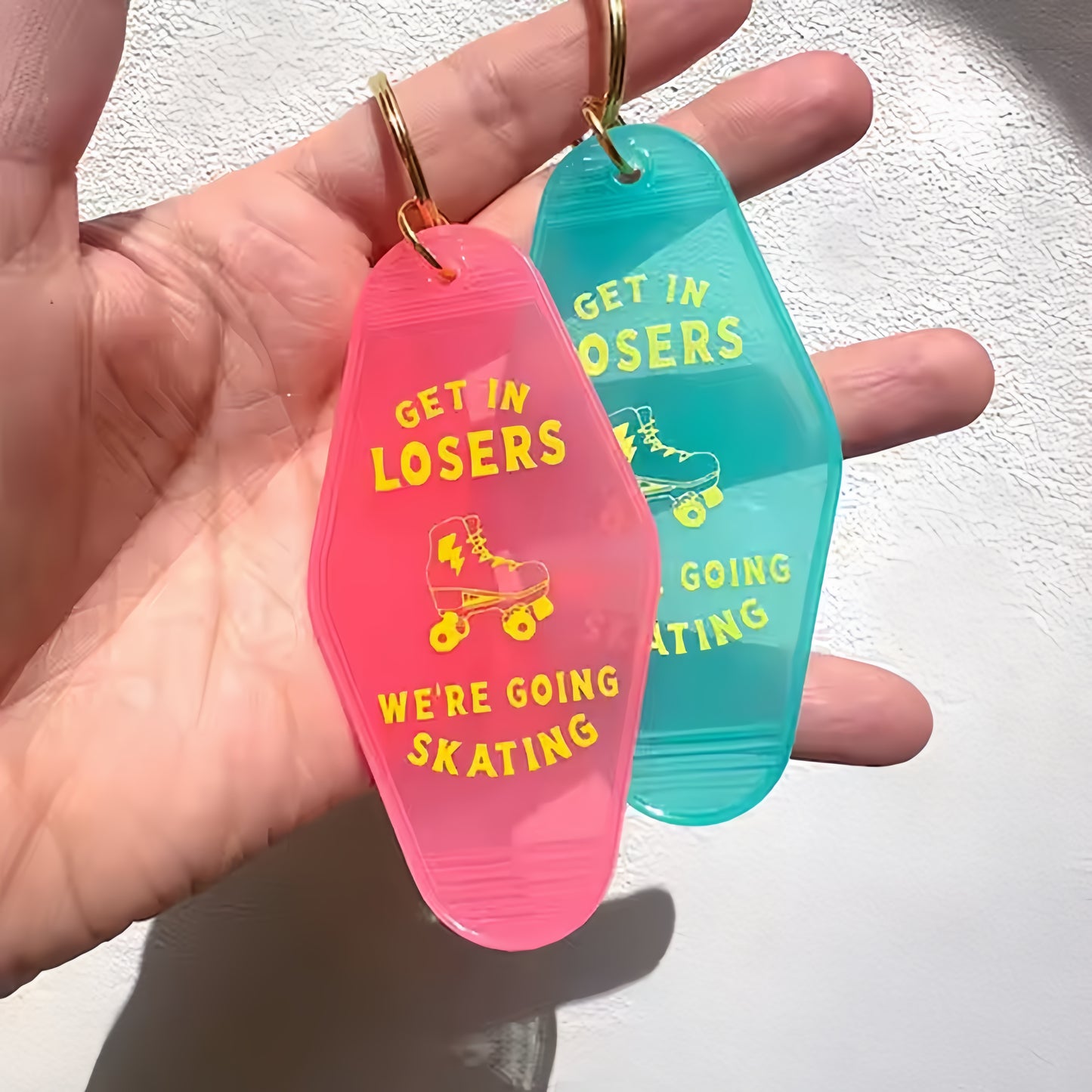WholesaleMotelKeychainBlankPrintingLogoCustomMotelKeychainuvdtfDecalPlasticKeychainLuggageTagsColorfulKeyChain