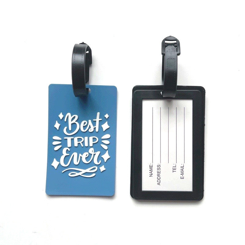 Wholesale MDF Personalized Custom Luggage Tag Blanks Sublimation Luggage Tag