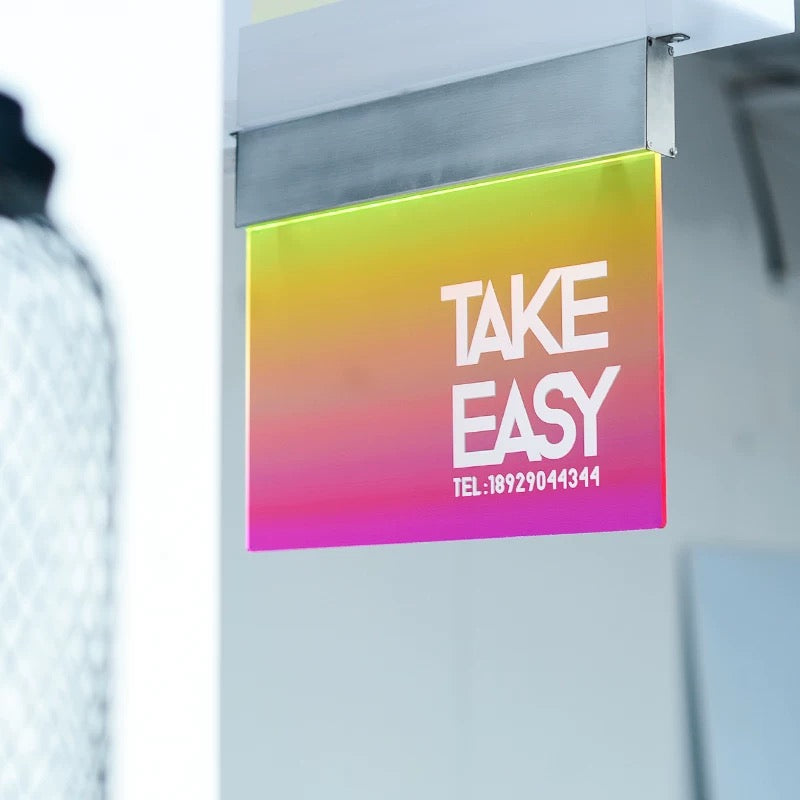 Custom Gradient Acrylic Display For Business