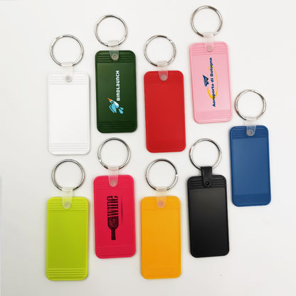 Personalised Rectangle Keyrings | Promo Corporate Gifts