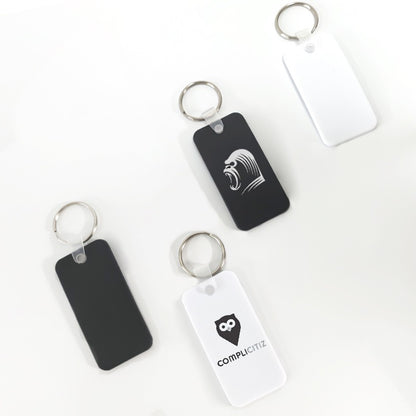 Personalised Rectangle Keyrings | Promo Corporate Gifts