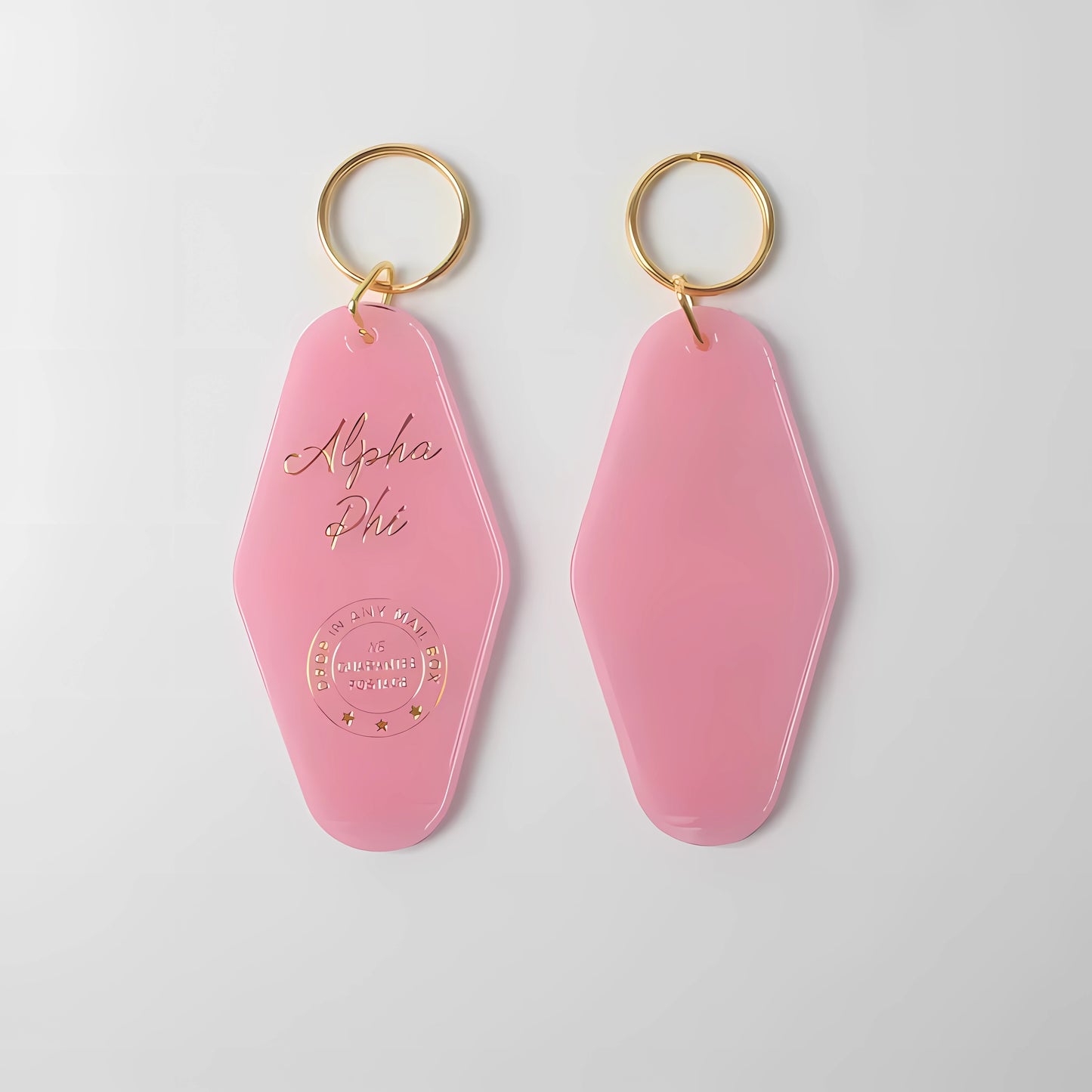 Customized Laser Engraved Keychain | Gold Foil Keyrings | Promotional Products