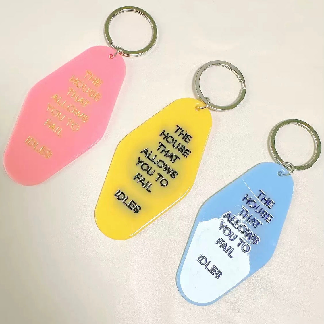 Customized Laser Engraved Keychain | Gold Foil Keyrings | Promotional Products