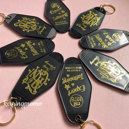 Personalised Laser Engraved Key ring | Gold Foil Keychain | Diamond Keytags Promo