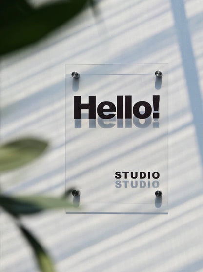 Custom Clear Acrylic Sign
