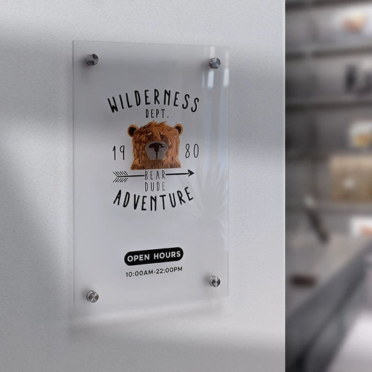 Custom Clear Acrylic Sign