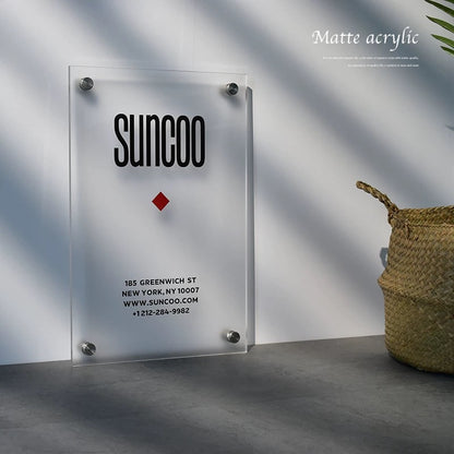 Custom Clear Acrylic Sign