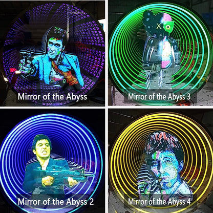 Custom Mirror Layer RGB Infinity Neon Sign Wall Mirror