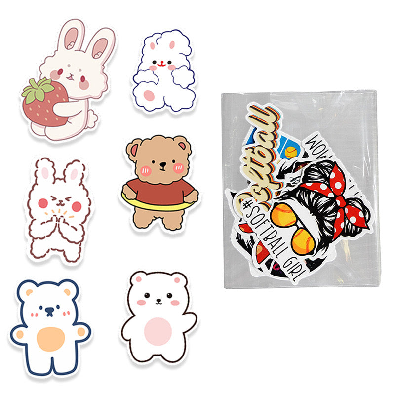 Custom Personality Design Charm Self-adhesive Sticky Note Paper Square Shape Stationery Note Paper Sticker