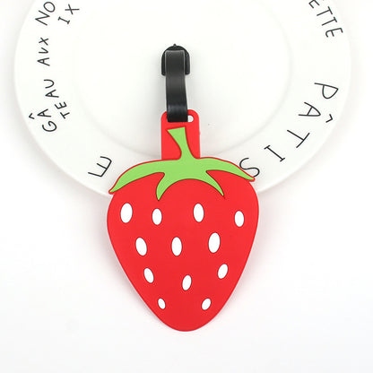 Creative Cartoon Style PVC Luggage Tags Cute 'Not Your Bag' Portable Travel Name Labels Accessory
