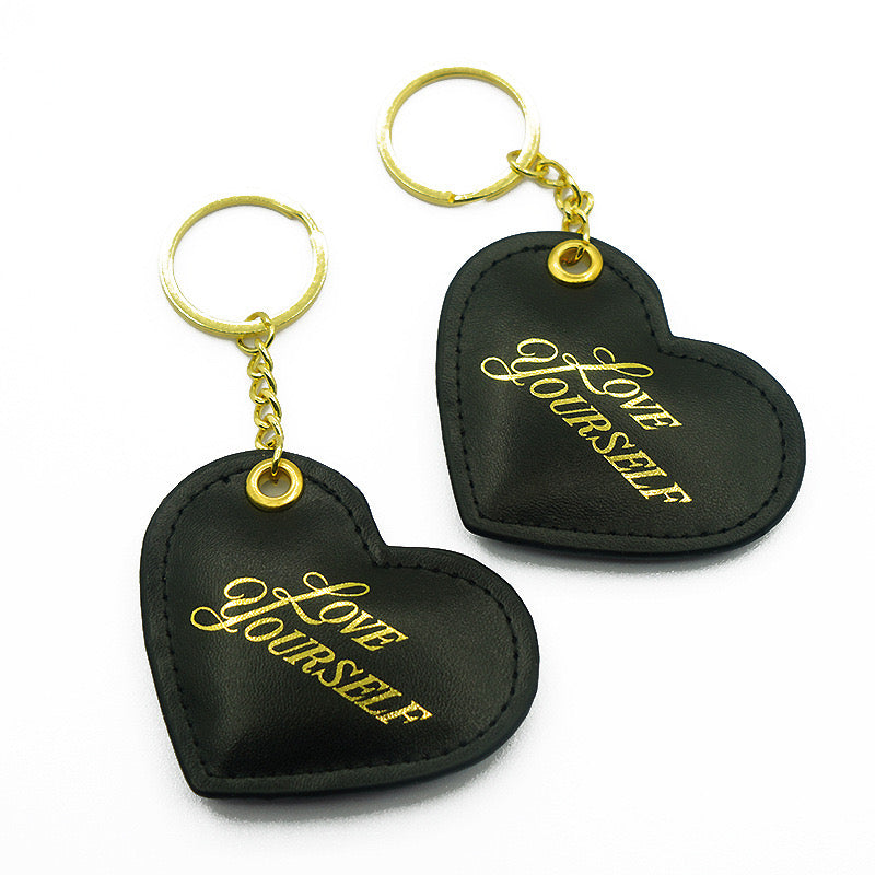 Customized Logo PU Genuine Metal Leather Car Keychain Jeep Toyo Sline RS AMG M Power Keychain Men's Women's Bag Pendant