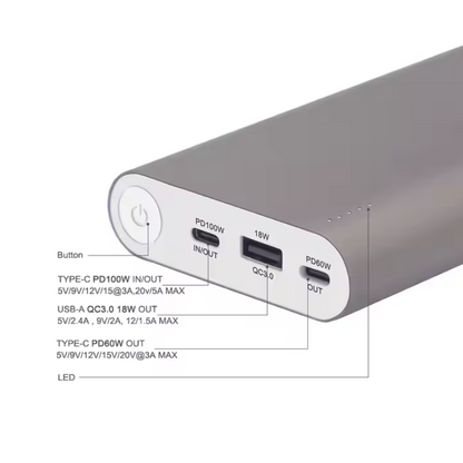 Factory Custom 20000mah 30000mAh 50000mAh Portable Powerbank PD 22.5W Fast Charging Power Bank for Cell Phone